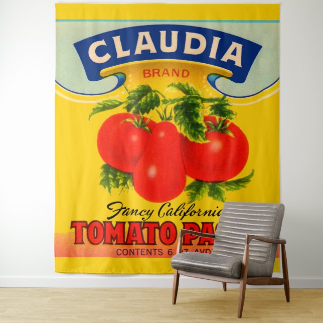 Tapete De Parede Rótulo da pasta de tomate Claudia 1930 (In Situ)