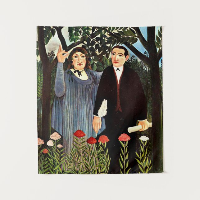 Tapete De Parede Rousseau - O uso que inspira o poeta (Frente)