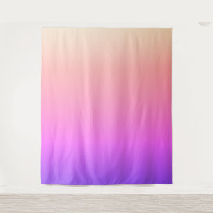 Tapete De Parede Roxo Colorido Desvanecendo Rosa e Pêssego Ombre