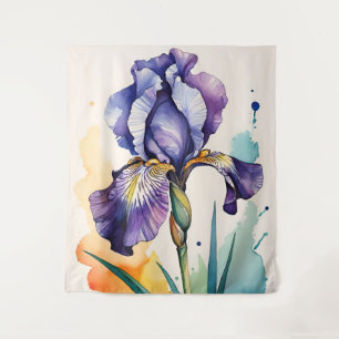 Tapete De Parede Roxo Iris Flower Bloom