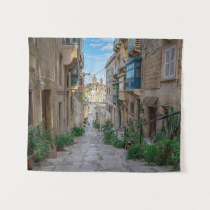 Tapete De Parede Rua estreita de pedra em Malta
