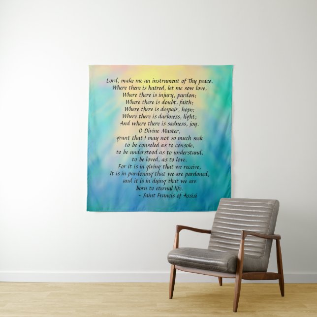 Tapete De Parede Rua. Oração de Francis. (In Situ)