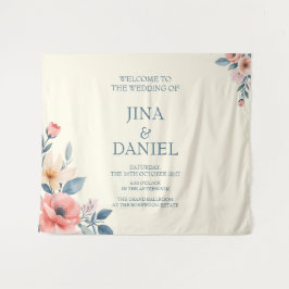 Tapete De Parede Rubor Florido