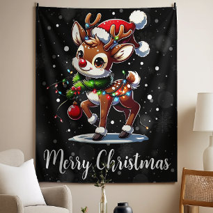 Tapete De Parede Rudolph O Nariz Vermelho Natal