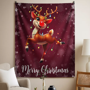 Tapete De Parede Rudolph O Nariz Vermelho Natal