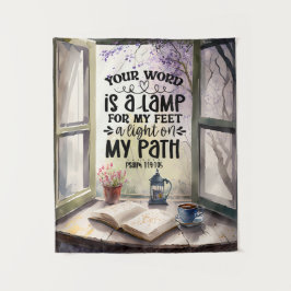 Tapete De Parede Salm 119:105 Sua palavra é uma Bíblia de lâmpada V