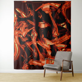 Tapete De Parede Salmão negro ou coral destruído, fundo negro