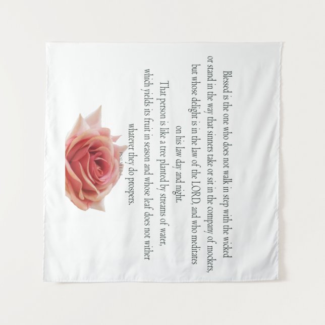 Tapete De Parede Salmo 1, Dia e Noite da Lei, Fluxos de Águas, (Frente (Horizontal))