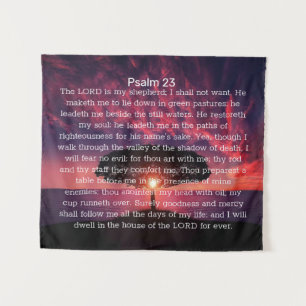 Tapete De Parede Salmo 23 Árvore Sunset