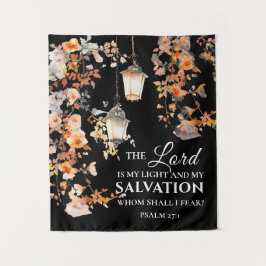 Tapete De Parede Salmo 27:1 O Senhor é a minha Bíblia de Luz e Salv