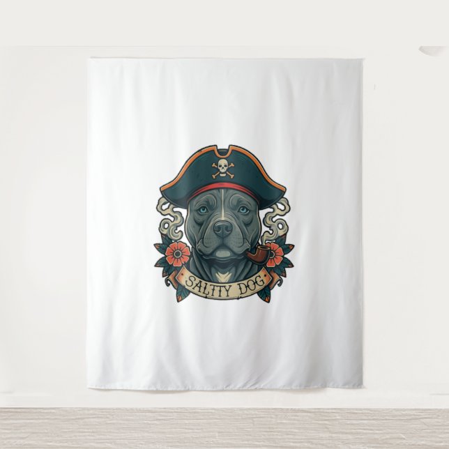 Tapete De Parede Salty Dog Pitbull (Frente)