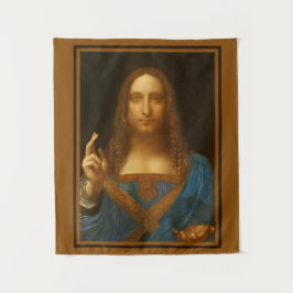 TAPETE DE PAREDE SALVATOR MUNDI FINE ART IMPRESSÃO