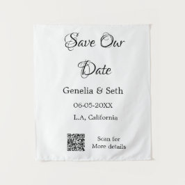 Tapete De Parede Salve a data simples código QR mínimo detalhes de 