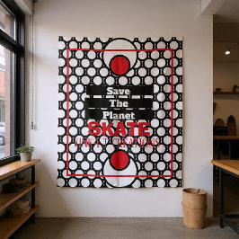 Tapete De Parede Salve A Placa Do Skate Do Planeta