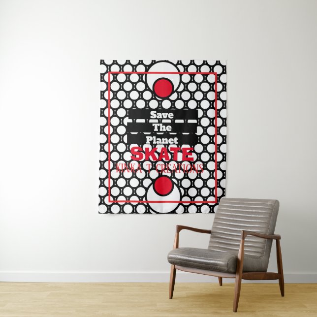 Tapete De Parede Salve A Placa Do Skate Do Planeta (In Situ)
