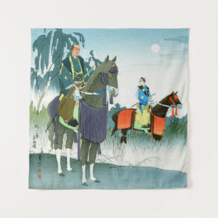 Tapete De Parede Samurai a Cavalo Hasegawa Sadanobu III 1950s