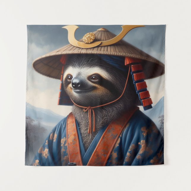 Tapete De Parede Samurai Preguiça (Frente)