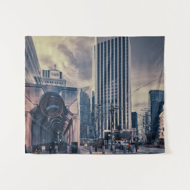 Tapete De Parede San Francisco Bustling Cityscape (Frente (Horizontal))