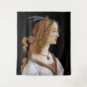 Tapete De Parede Sandro Botticelli - Retrato de Simonetta Vespucci