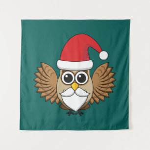 Tapete De Parede Santa Claus Owl