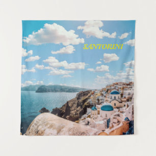 Tapete De Parede Santorini, Grécia Beach House