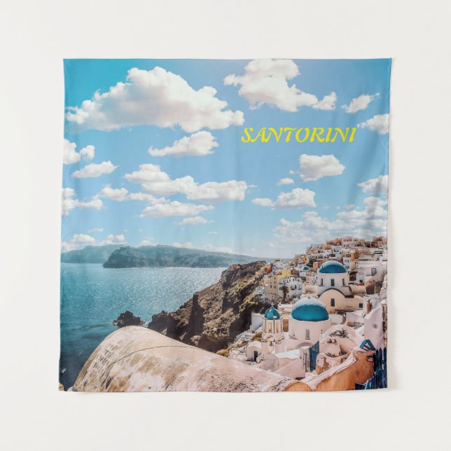 Tapete De Parede Santorini, Grécia Beach House (Frente)