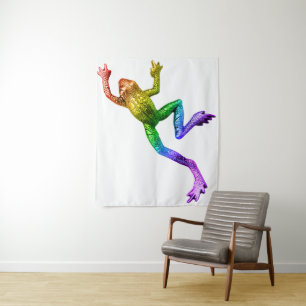 Tapete De Parede Sapo colorido arco-íris de SlipperyJoe renderizado