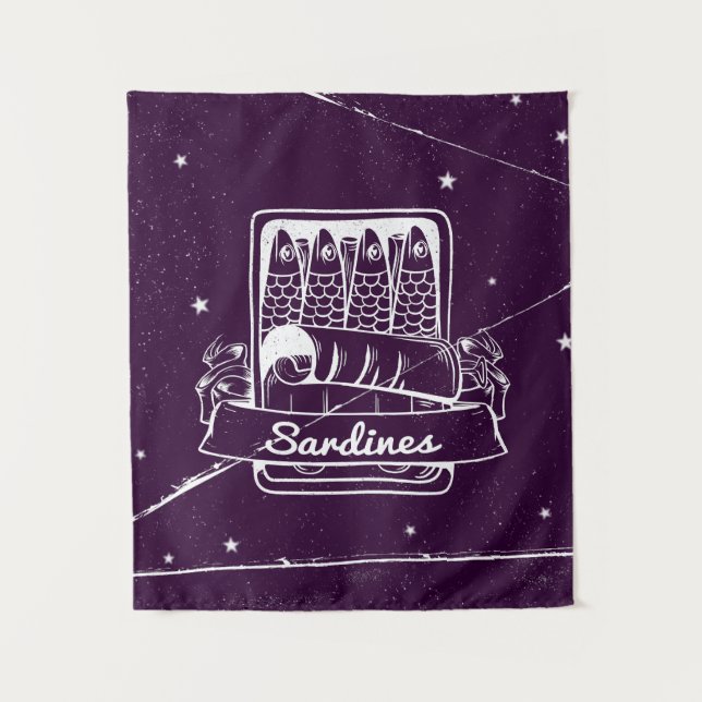 Tapete De Parede Sardinhas em lata em estado de tensão (Frente)