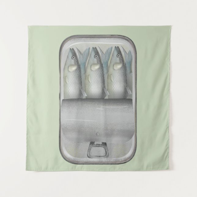 Tapete De Parede Sardinhas numa lata (Frente)