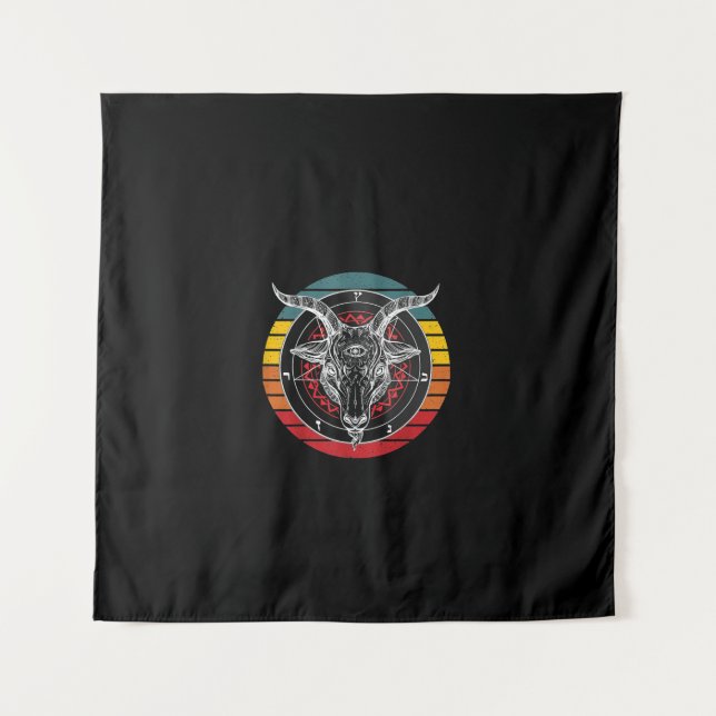 Tapete De Parede Satan Goat, Goat Gift (Frente)
