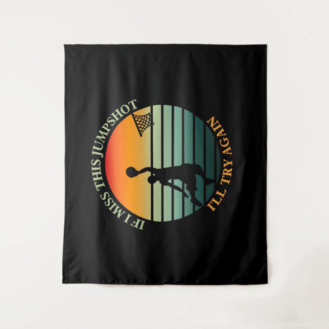 Tapete De Parede se eu perder este salto, vou tentar de novo Tapeça (Frente)