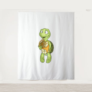 Tapete De Parede Sea Turtle French Horn Player Kids Music Horn