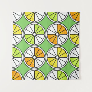 Tapete De Parede Seamless fruit pattern. Painted illustration. Oran