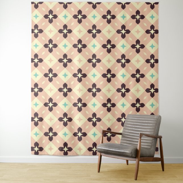 Tapete De Parede Seamless geometric floral  pattern (In Situ)