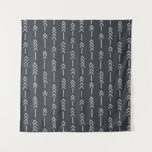 Tapete De Parede Seamless hand drawn geometric tribal pattern with