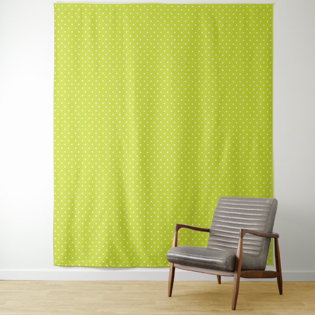 Tapete De Parede Seamless pattern  bright lime polka dot pattern (In Situ)