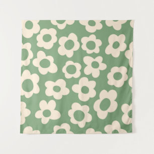 Tapete De Parede Seamless pattern with vintage vintage groovy flowe