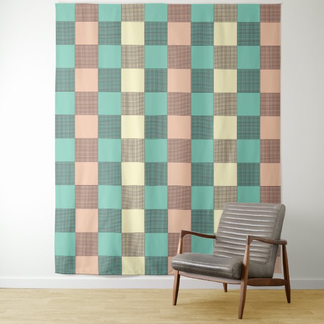 Tapete De Parede Seamless plaid pattern   (In Situ)