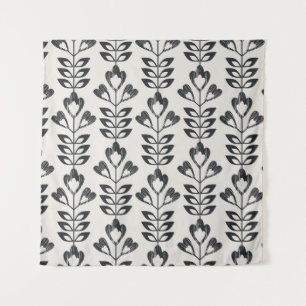 Tapete De Parede seamless retro pattern with abstract flowers and l