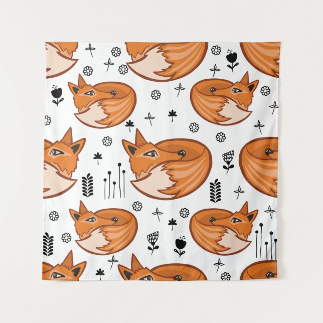 Tapete De Parede Seamless scandinavian pattern. kids background wit (Frente)
