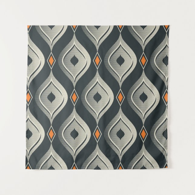 Tapete De Parede seamless vintage pattern (Frente)