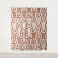 Seigaiha Wave Rust Terracotta