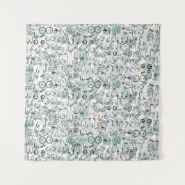 Tapete De Parede seio feminista pastel