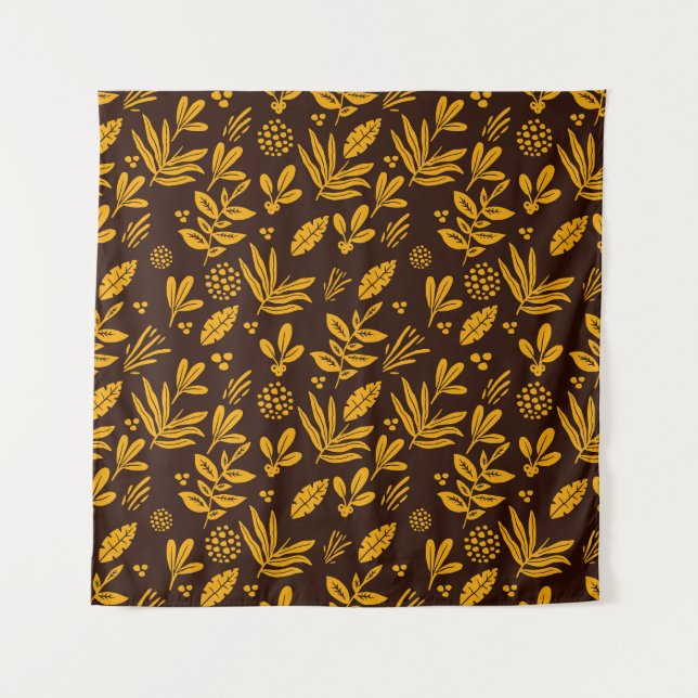 Tapete De Parede Sem Costura Floral: Design de Têxtil Perfeito (Frente)