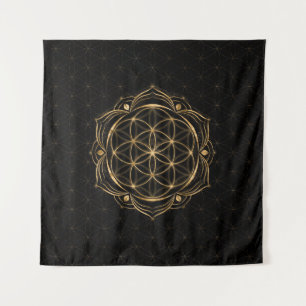 Tapete De Parede Sementes da vida em Lotus - Geometria sagrada