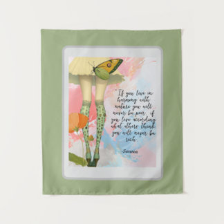 Tapete De Parede Seneca Quote Whimsical Modern Collage