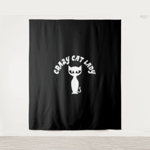 Tapete De Parede Senhora de Gato Louca
