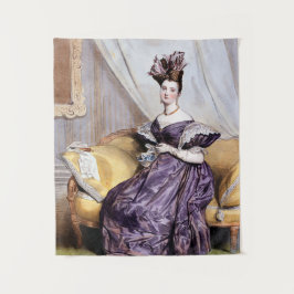 Tapete De Parede Senhora Victoriana Elegante com Teacup - Arte Vint