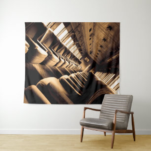 Tapete De Parede Sepia Steam Interior do Comboio