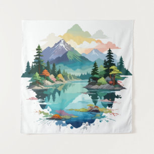 Tapete De Parede Serene Paisagem Calma Natureza Tranquila Fora da A